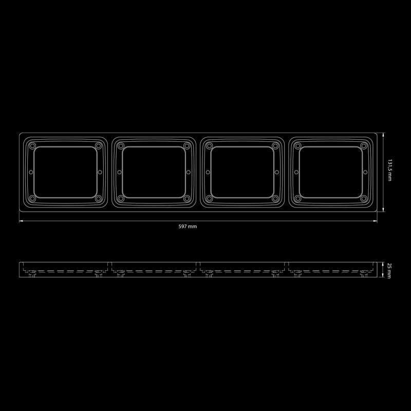 IZE LED FRAME 4XSQUARE