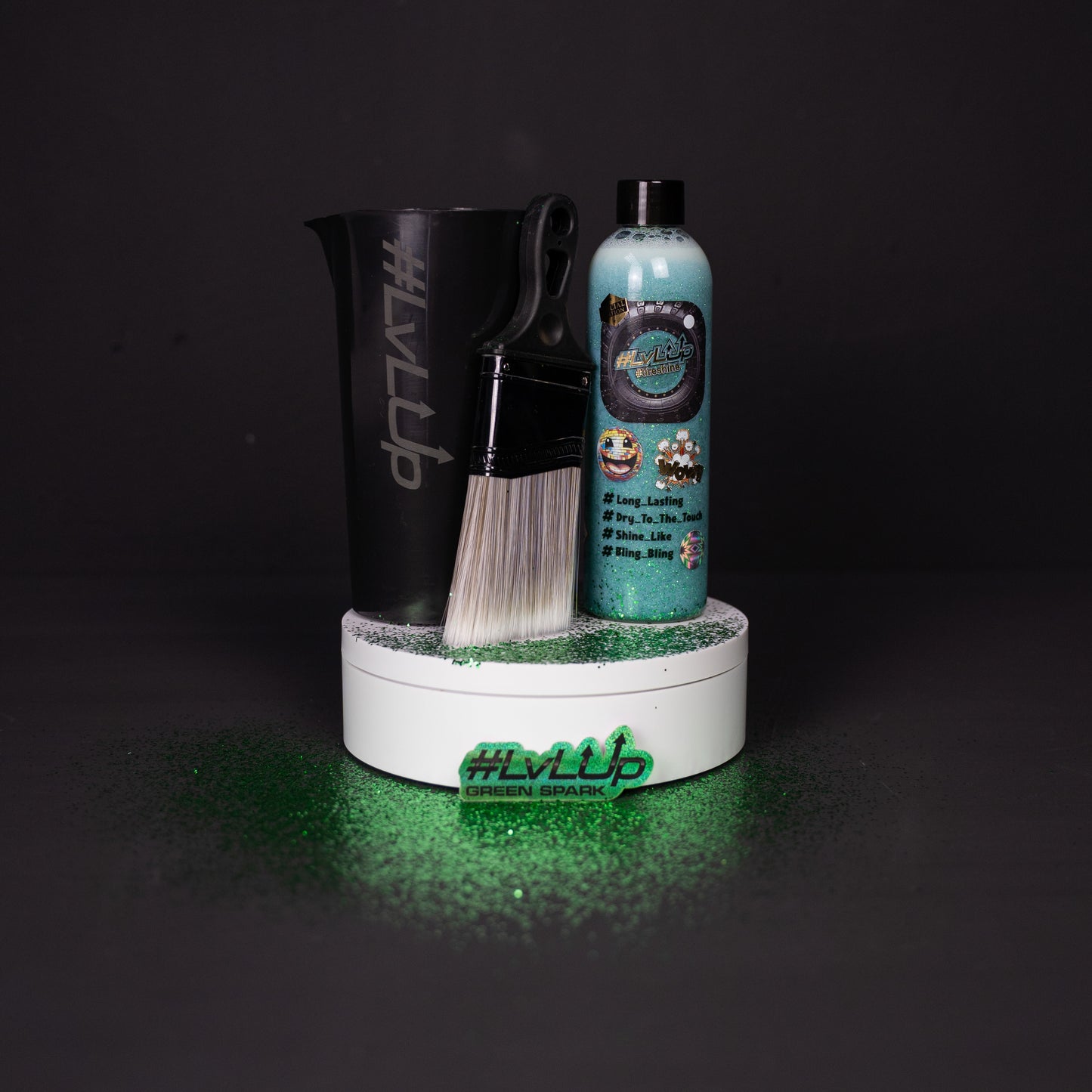 #LvLUp TireShine Special Edition RED/BLUE/GREEN/GOLD/SILVER/MULTICOLOR (250ml)