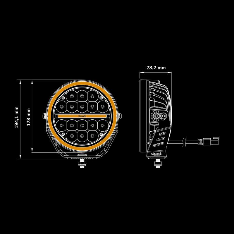 SIBERIA XPA DRIVING LIGHT 7″