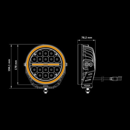 SIBERIA XPA DRIVING LIGHT 7″