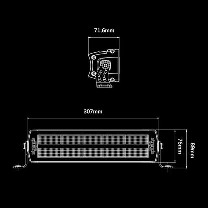 SIBERIA XP RED TIGER WORK LIGHT BAR 12