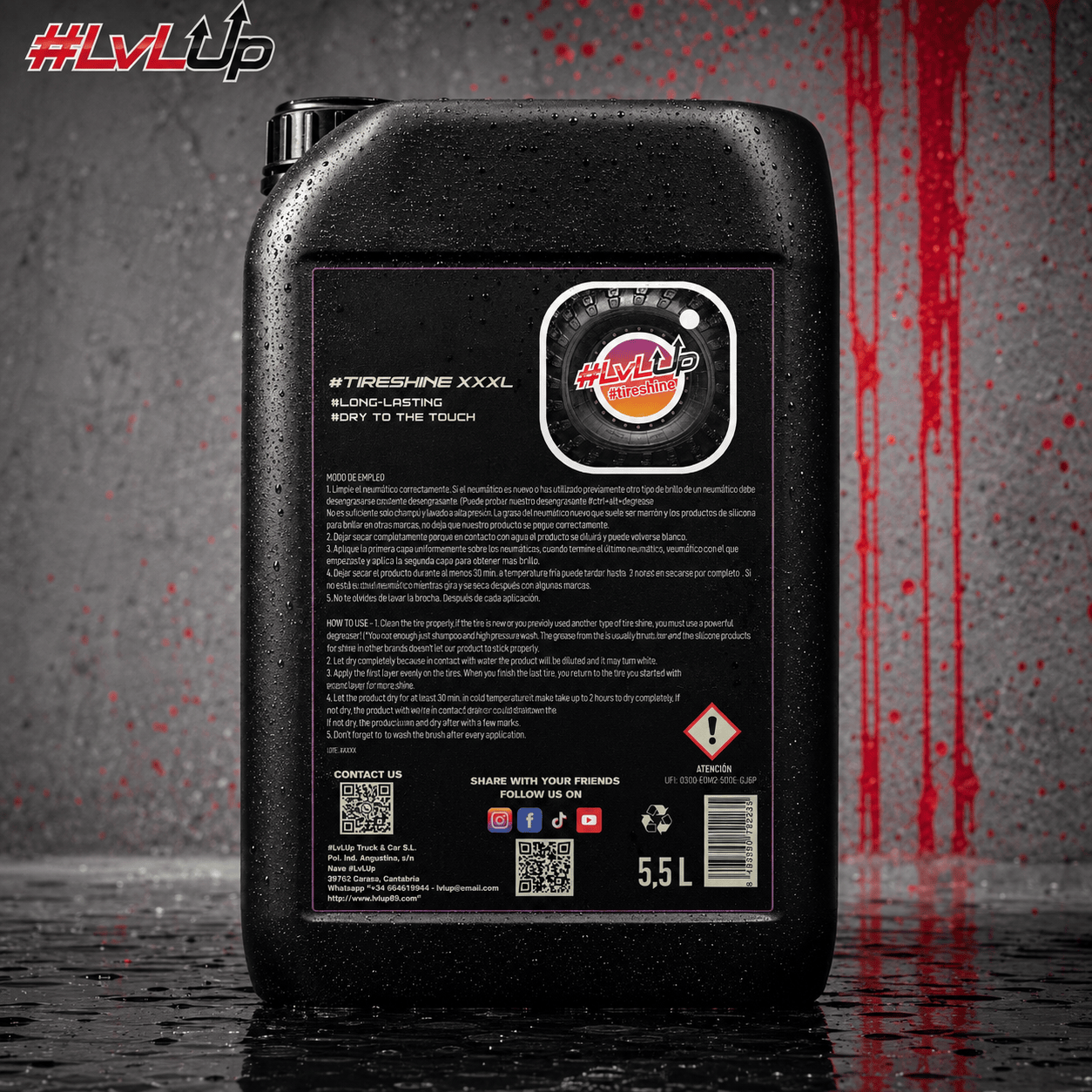 #LvLUp Tireshine XXXL 5.5 Litre